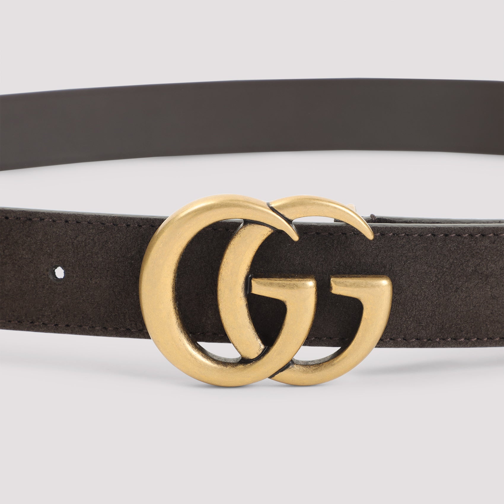 GUCCI Men's Classic Suede Belt - 3cm Width