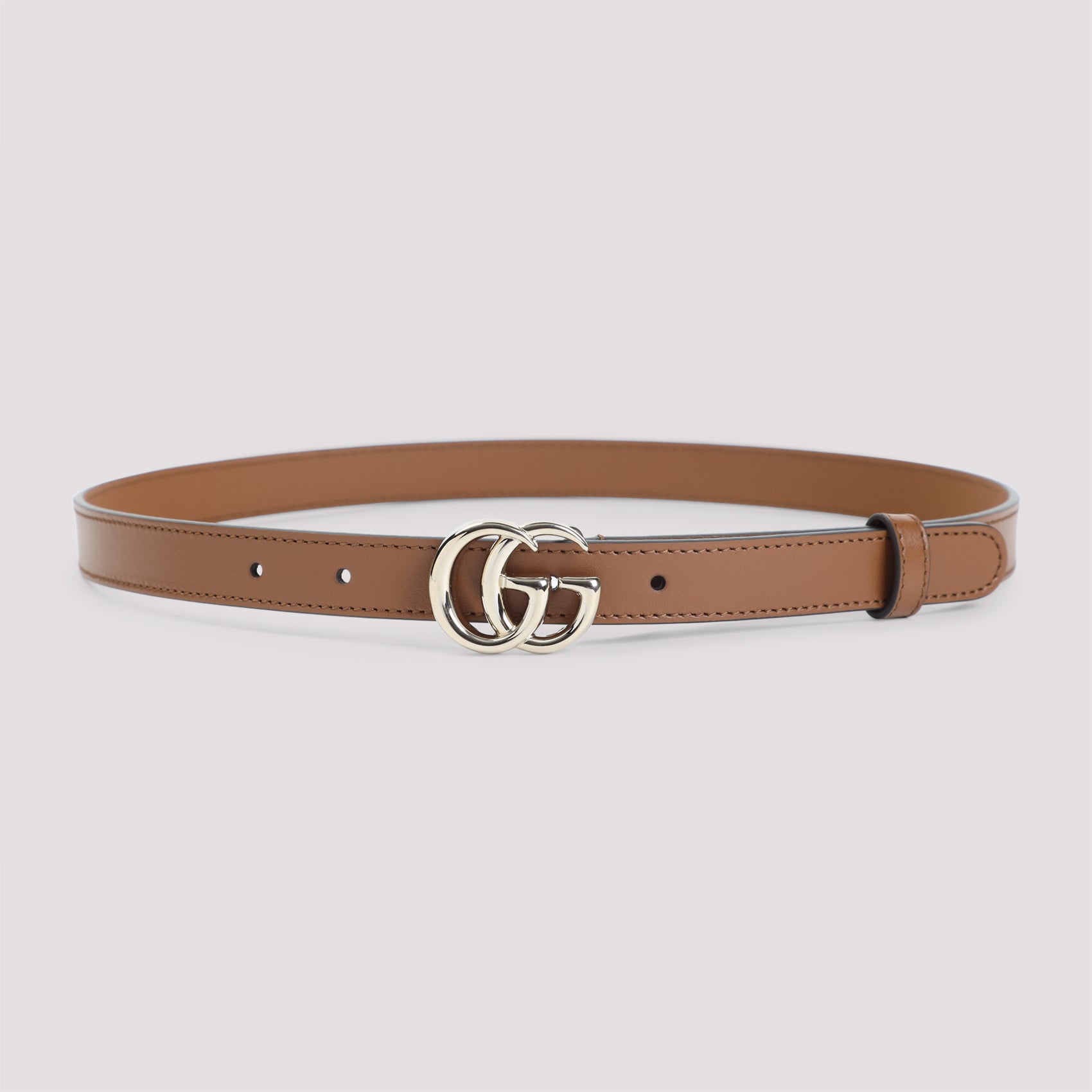 GUCCI Leather Belt 2 cm with GG Detail