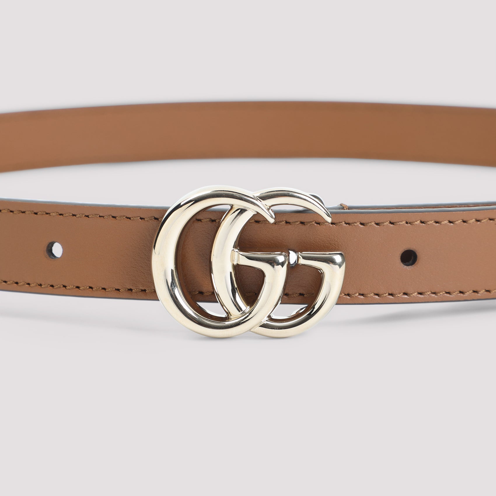 GUCCI Leather Belt 2 cm with GG Detail