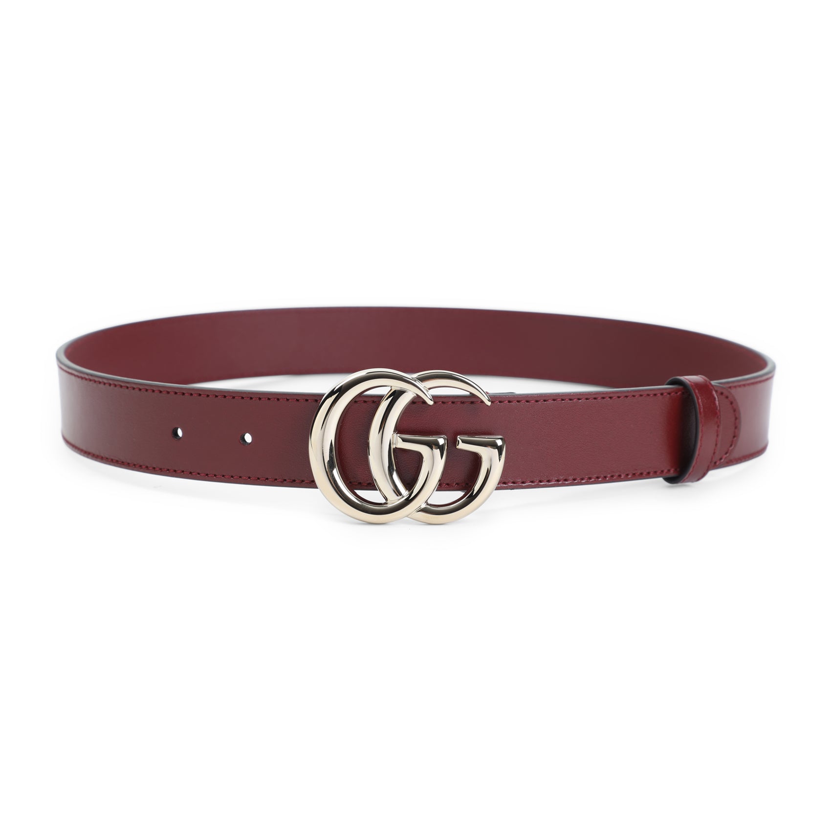 GUCCI Classic 3 CM GG Gold Leather Belt
