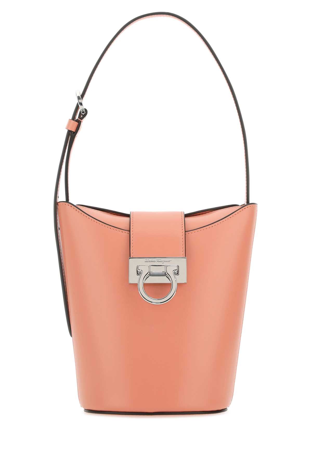 Ferragamo Mini Leather Bucket Handbag