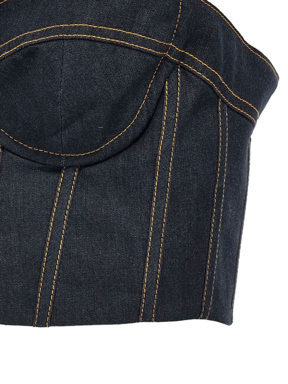 ZIMMERMANN Mini Denim Corset Top
