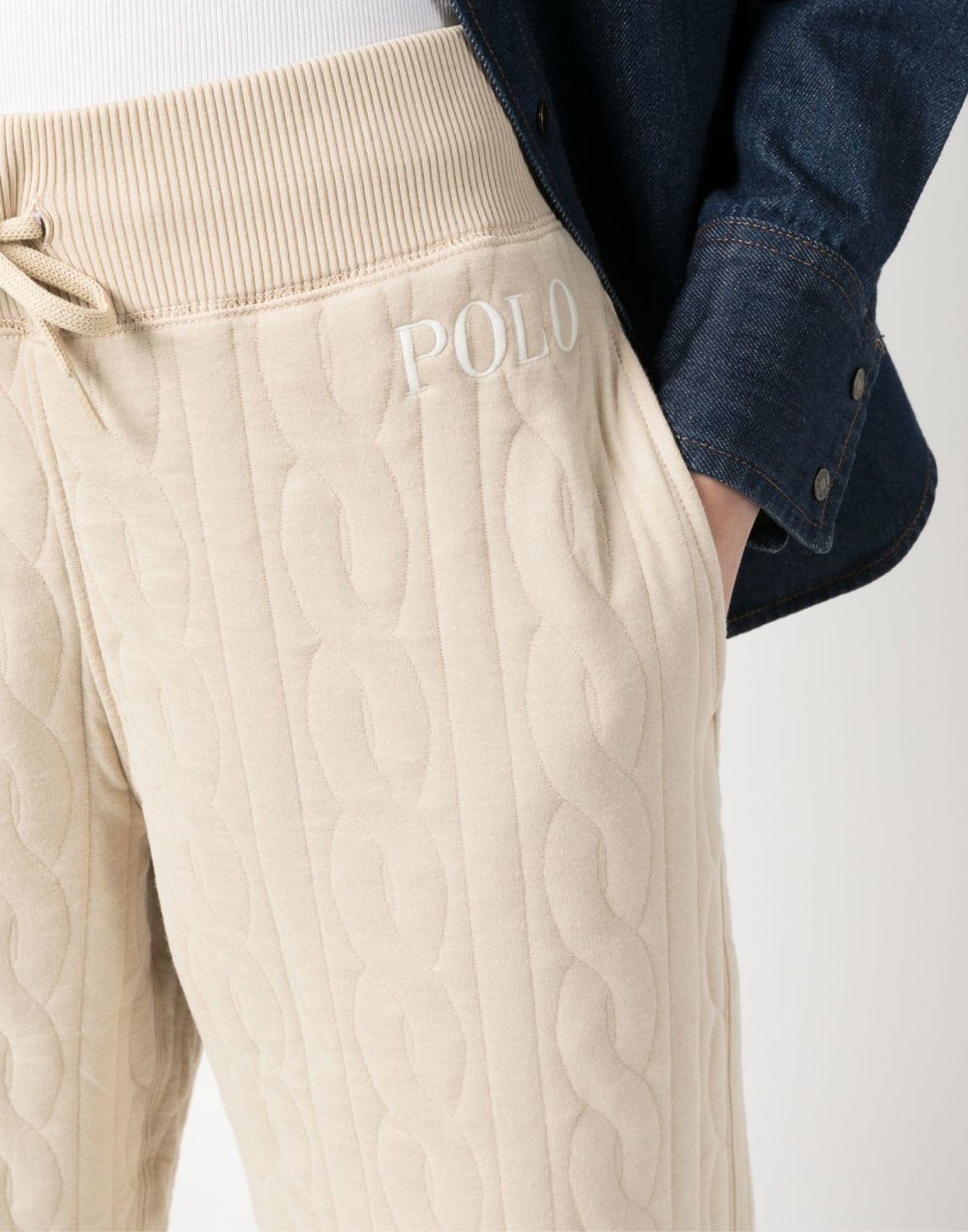 POLO RALPH LAUREN Women's Cable Quilted Logo Trousers - Mini Fit