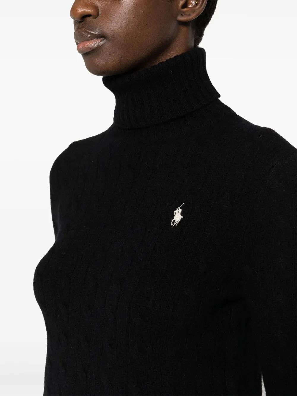 POLO RALPH LAUREN Women's Cable-Knit Roll Neck Jumper (S)