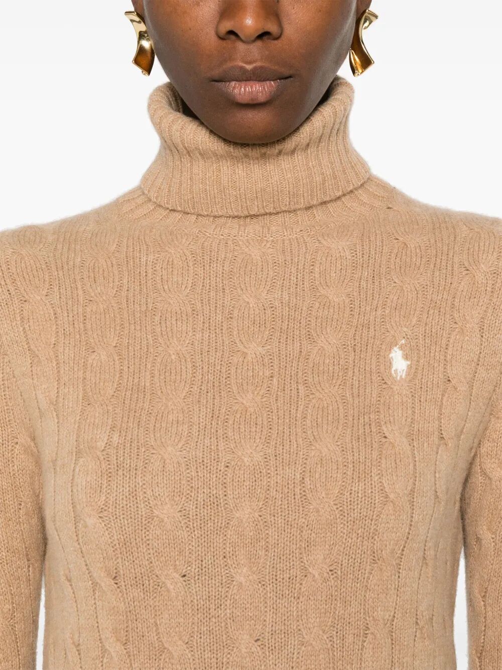 POLO RALPH LAUREN Women's Knit Sweater with Embroidered Polo Pony