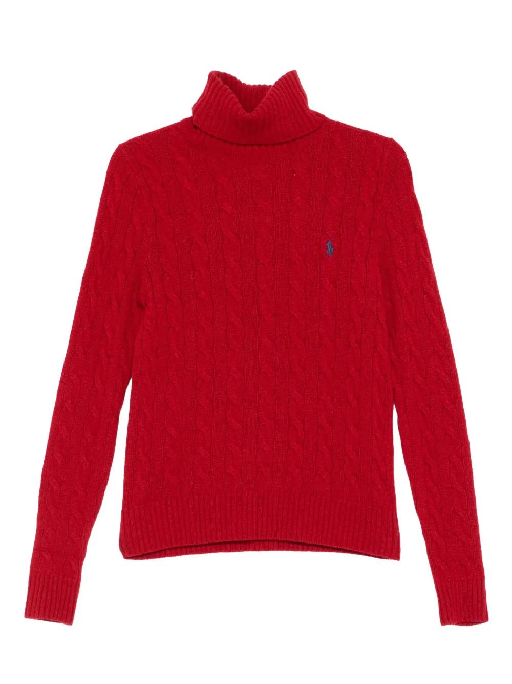 POLO RALPH LAUREN Women's Cozy Wool Blend Long Sleeve Pullover Sweater