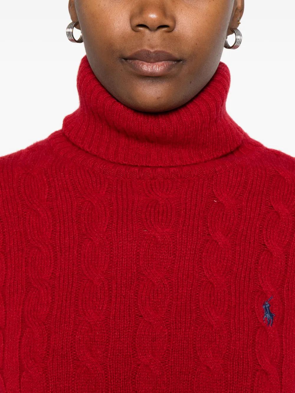 POLO RALPH LAUREN Women's Cozy Wool Blend Long Sleeve Pullover Sweater