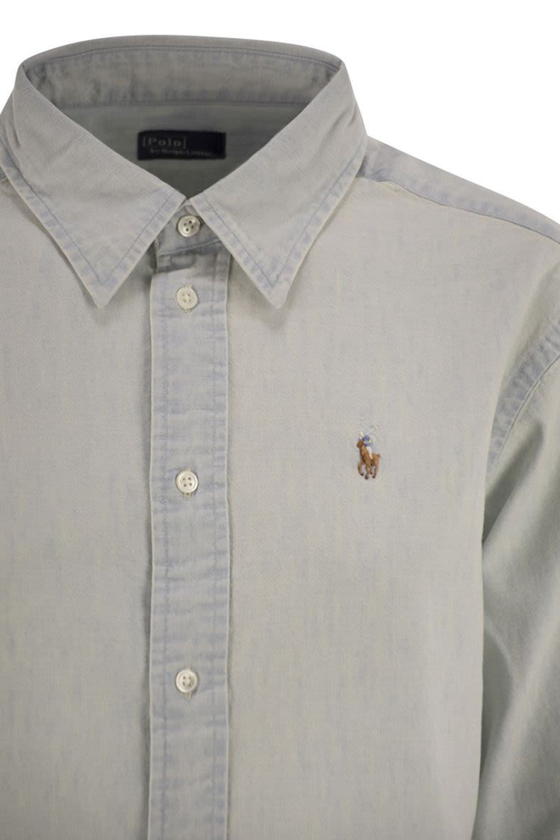 POLO RALPH LAUREN Short Square Chambray Shirt for Women