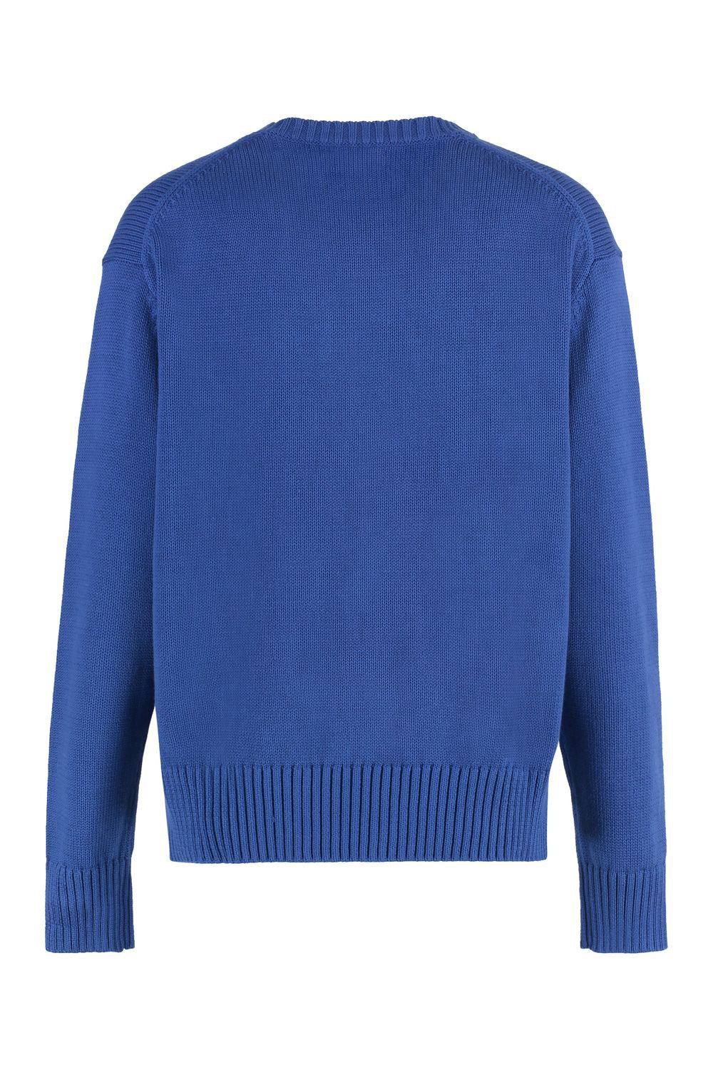 POLO RALPH LAUREN Cotton Crew-Neck Sweater with Side Slits