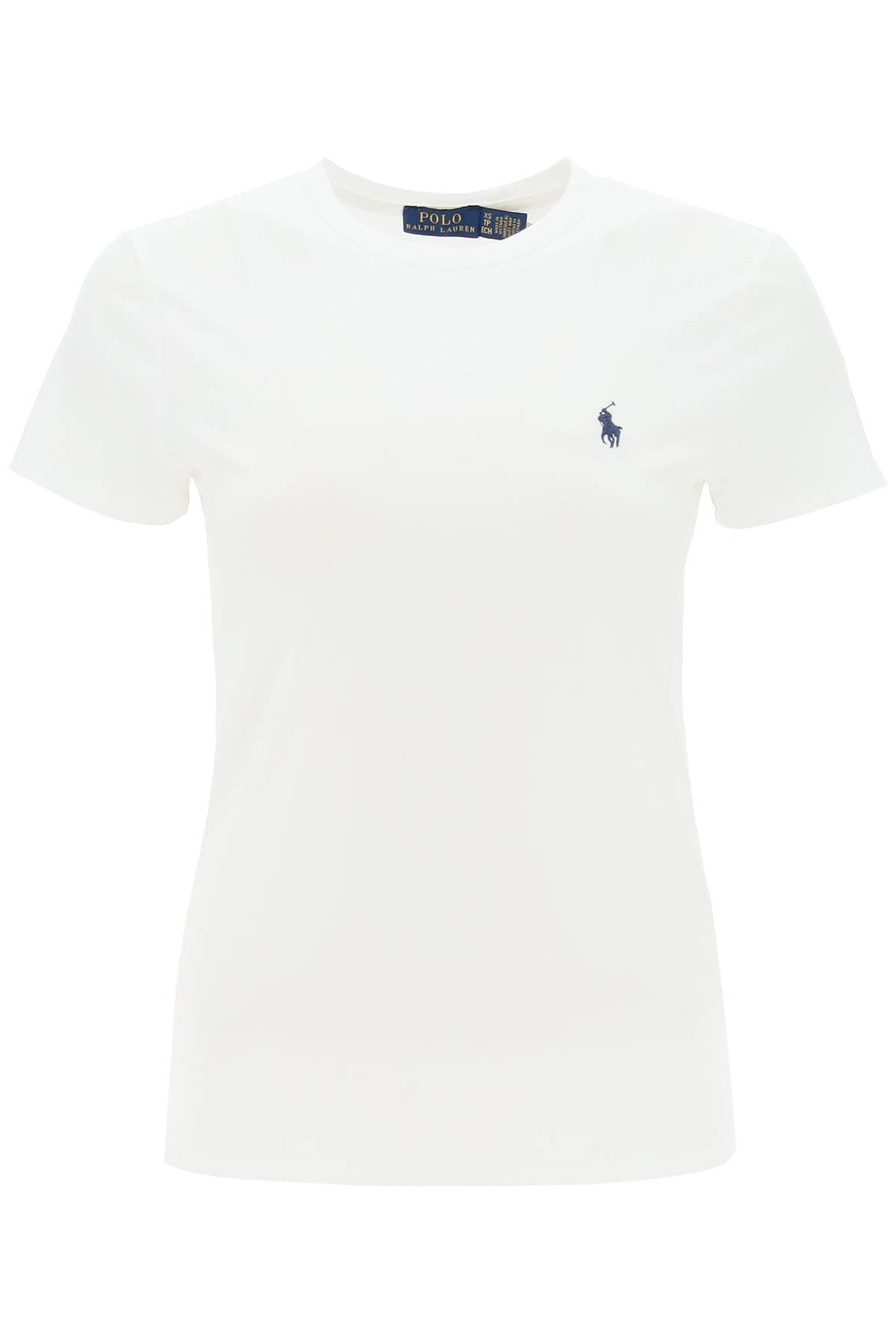 POLO RALPH LAUREN Cotton Logo T-Shirt with Short Sleeves for Women