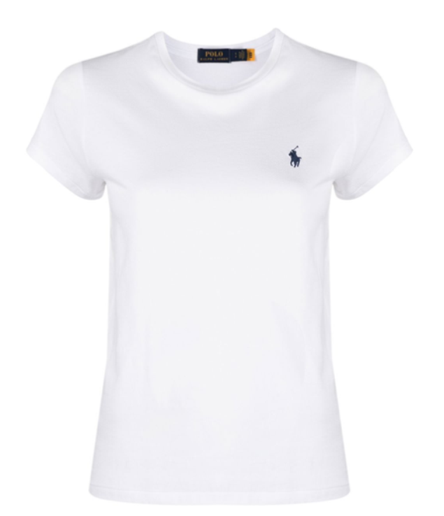 POLO RALPH LAUREN Cotton Logo T-Shirt with Short Sleeves for Women
