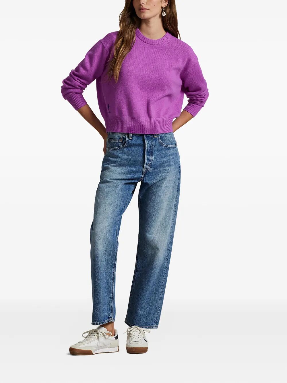 POLO RALPH LAUREN Dropped Shoulder Wool Sweater