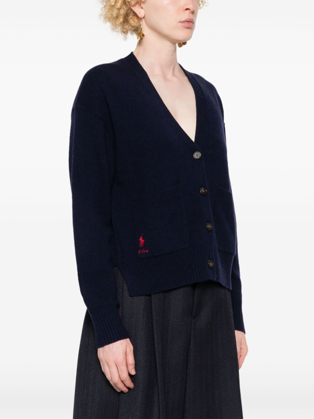 POLO RALPH LAUREN Dropped Shoulder Wool Cardigan