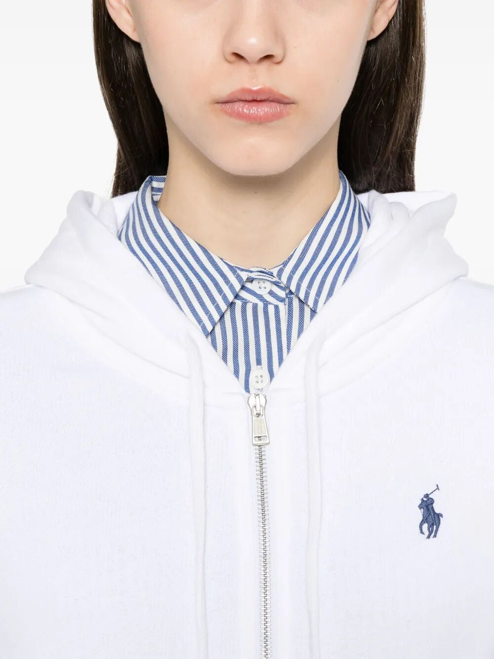 POLO RALPH LAUREN Hoodie with Zip and Embroidered Pony - Women’s Fashion