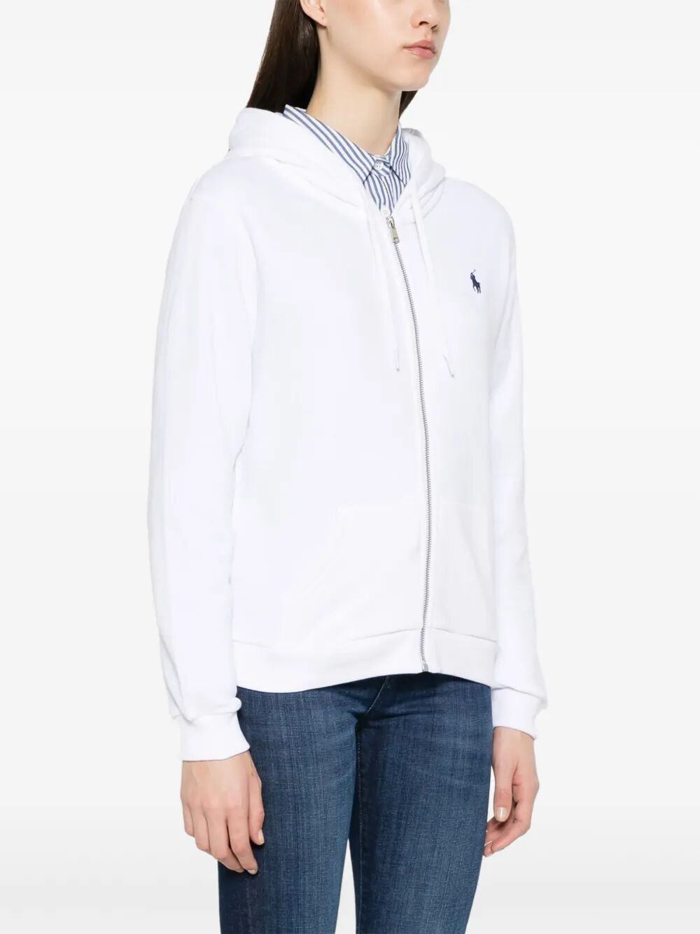 POLO RALPH LAUREN Hoodie with Zip and Embroidered Pony - Women’s Fashion