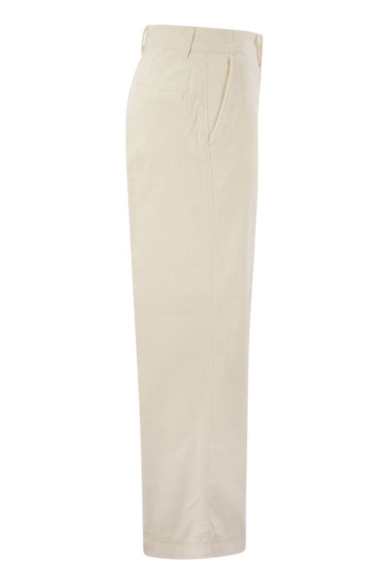 POLO RALPH LAUREN Wide-Leg Corduroy Trousers - Mini Cut