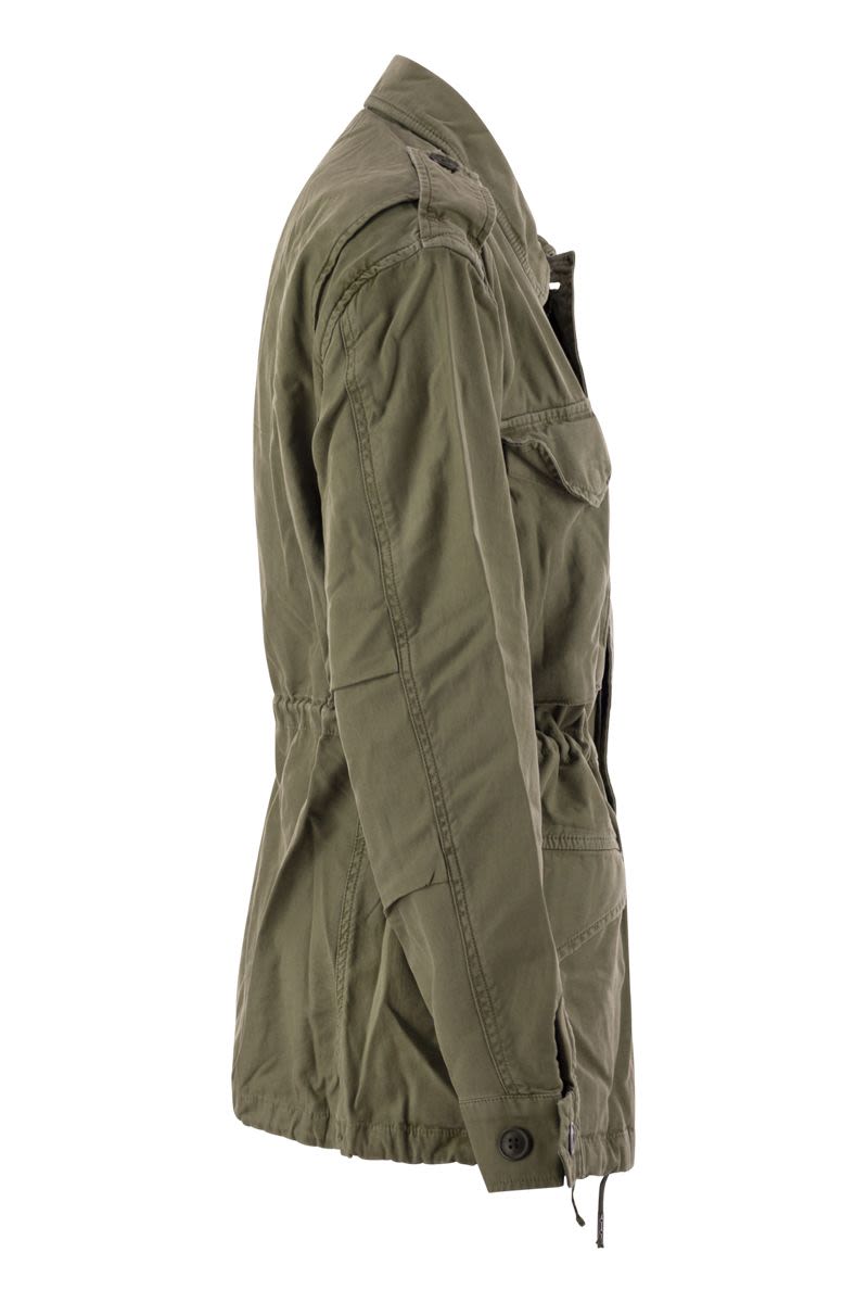 POLO RALPH LAUREN Women's Cotton Twill Military Jacket - Thigh Length