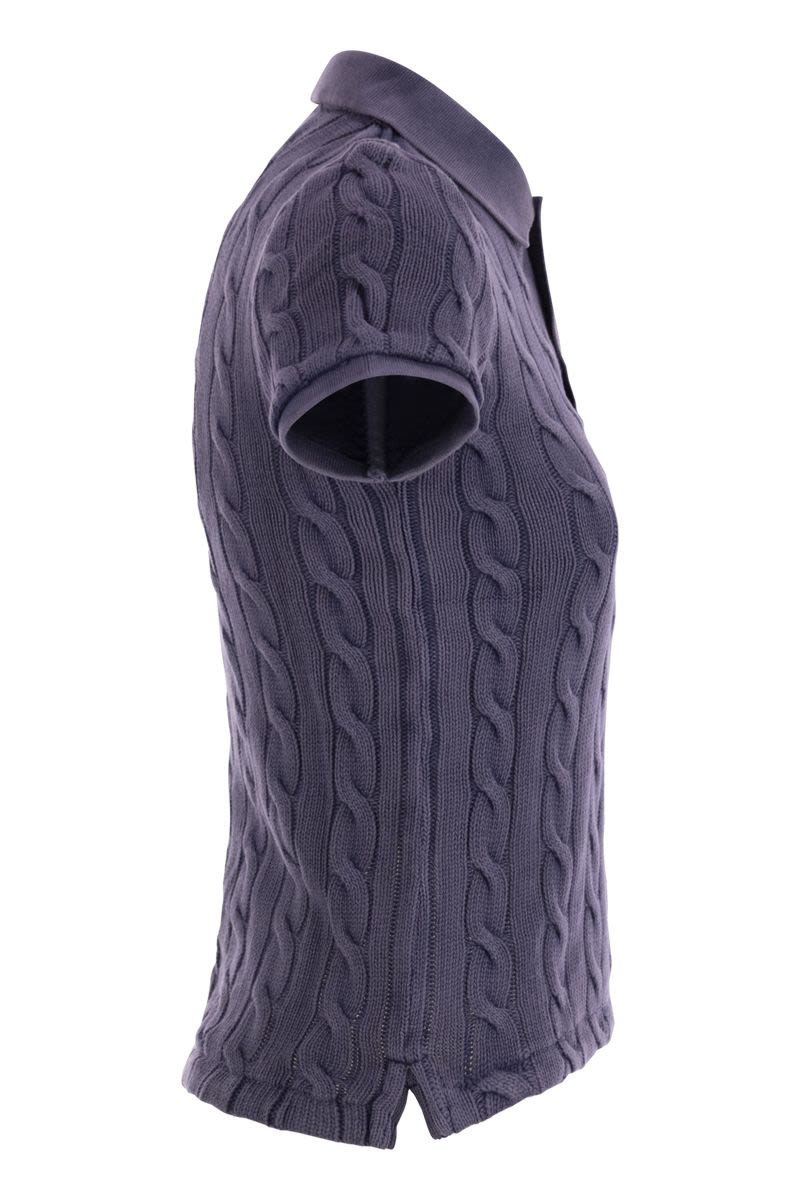 POLO RALPH LAUREN Plaited Short-Sleeved Polo Shirt