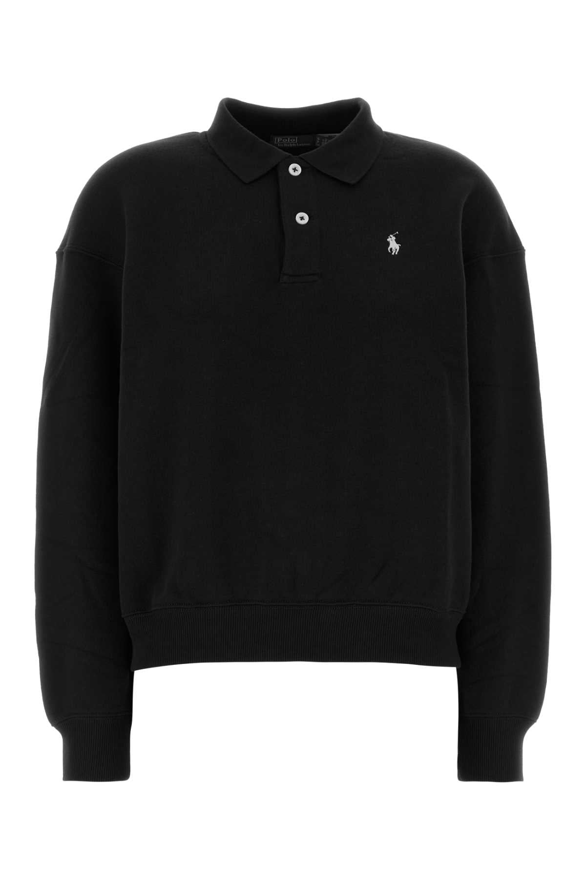POLO RALPH LAUREN Cotton Blend Long Sleeve Polo Shirt for Women