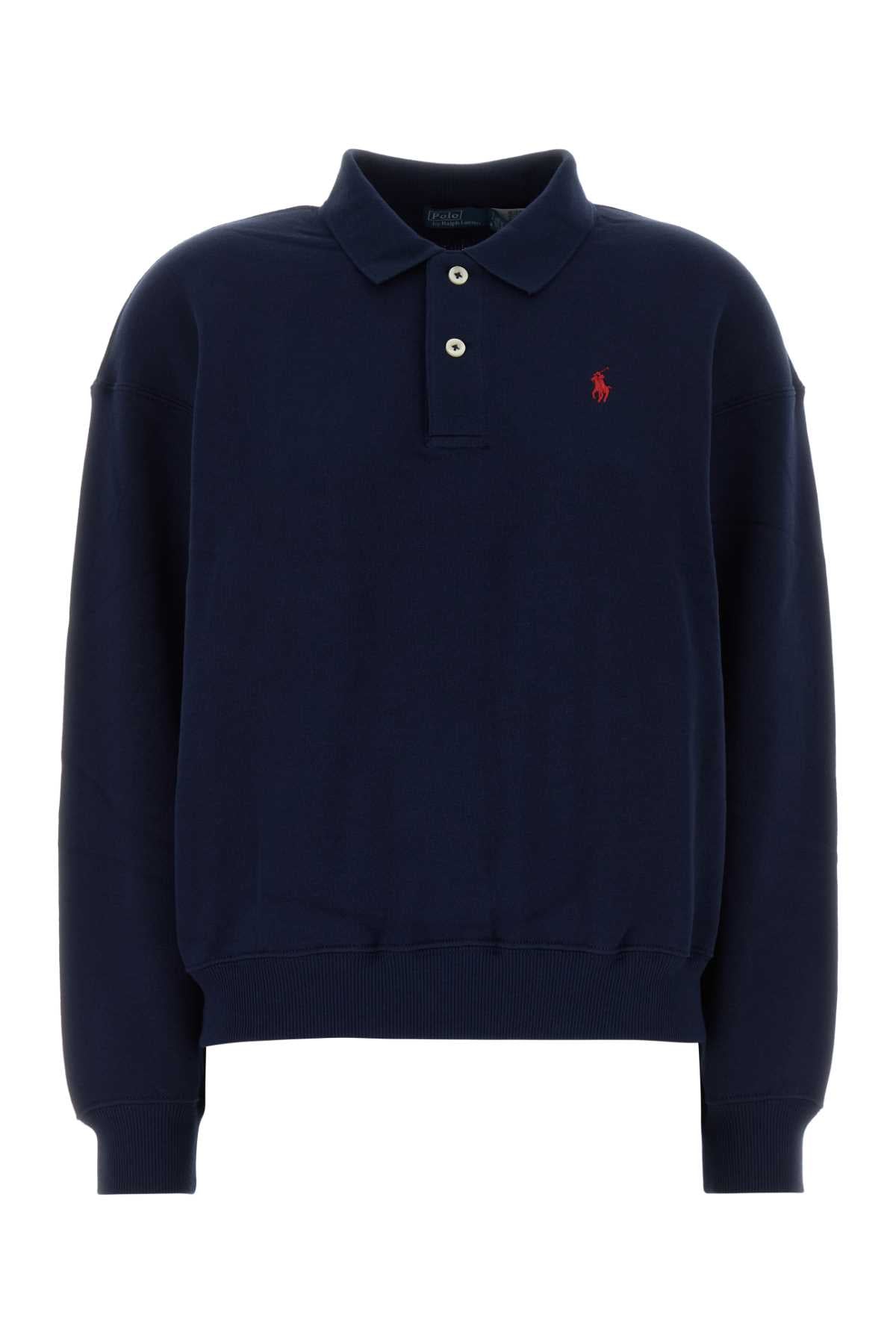 POLO RALPH LAUREN Cotton Blend Long Sleeve Polo Shirt