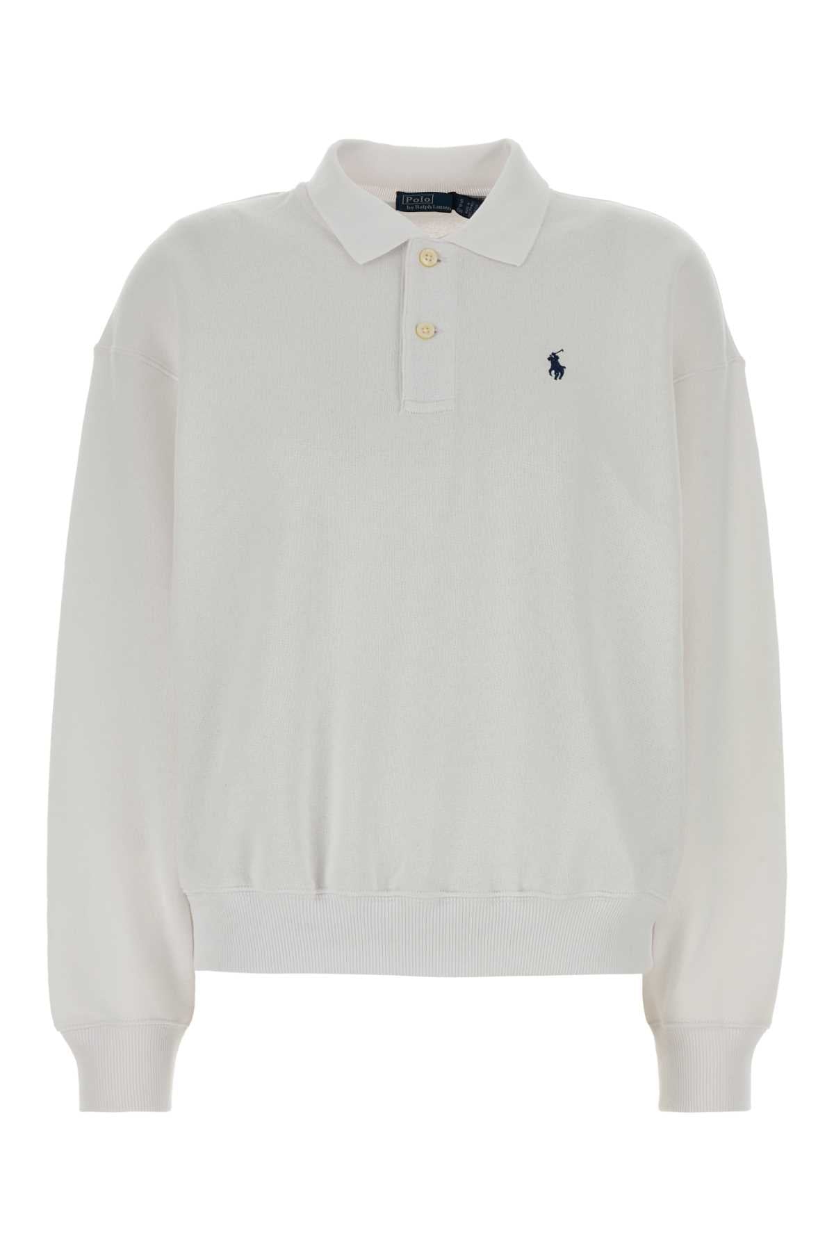 POLO RALPH LAUREN Cotton Blend Long Sleeve Polo Shirt