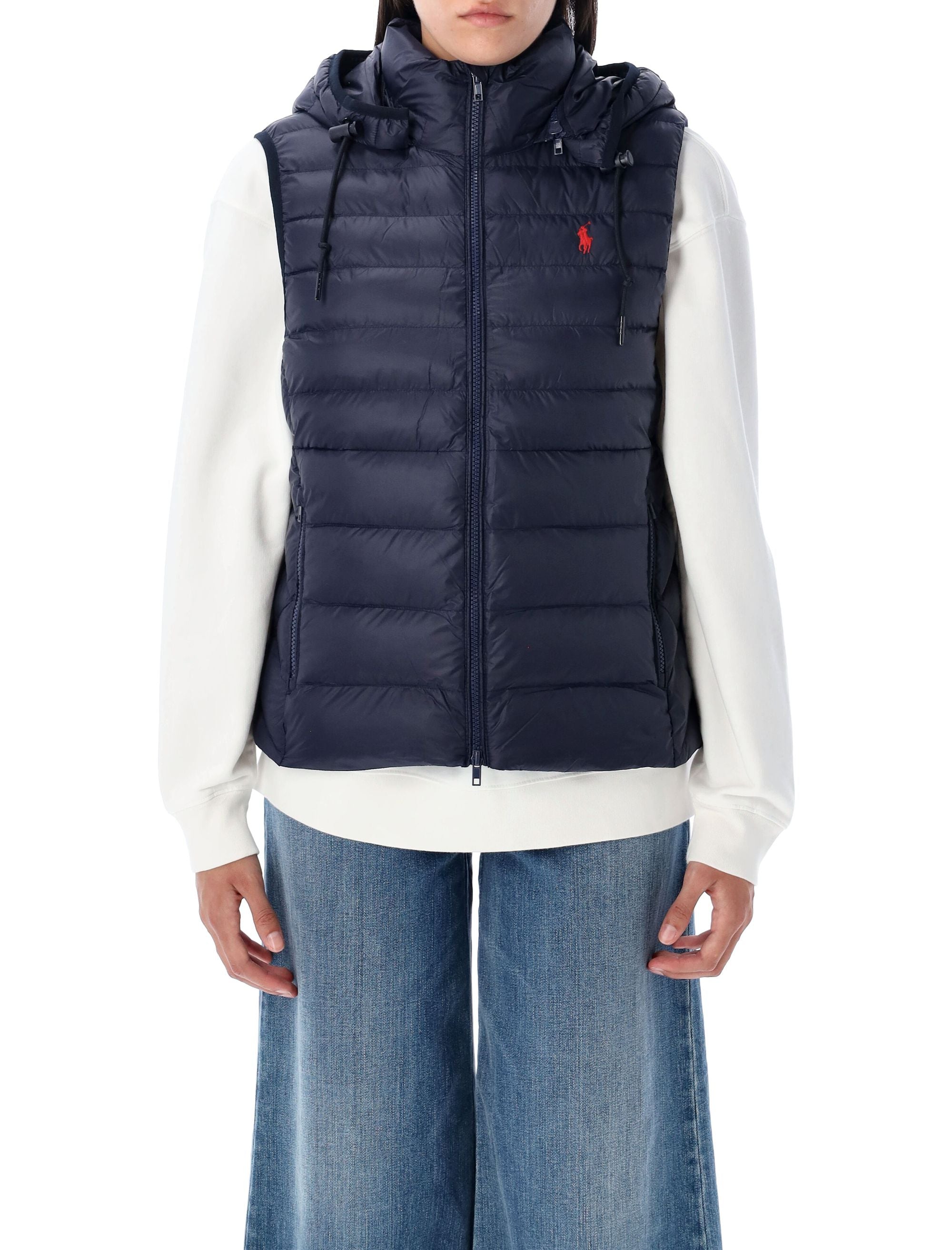 POLO RALPH LAUREN Packable Puff Vest with Removable Hood - Women's