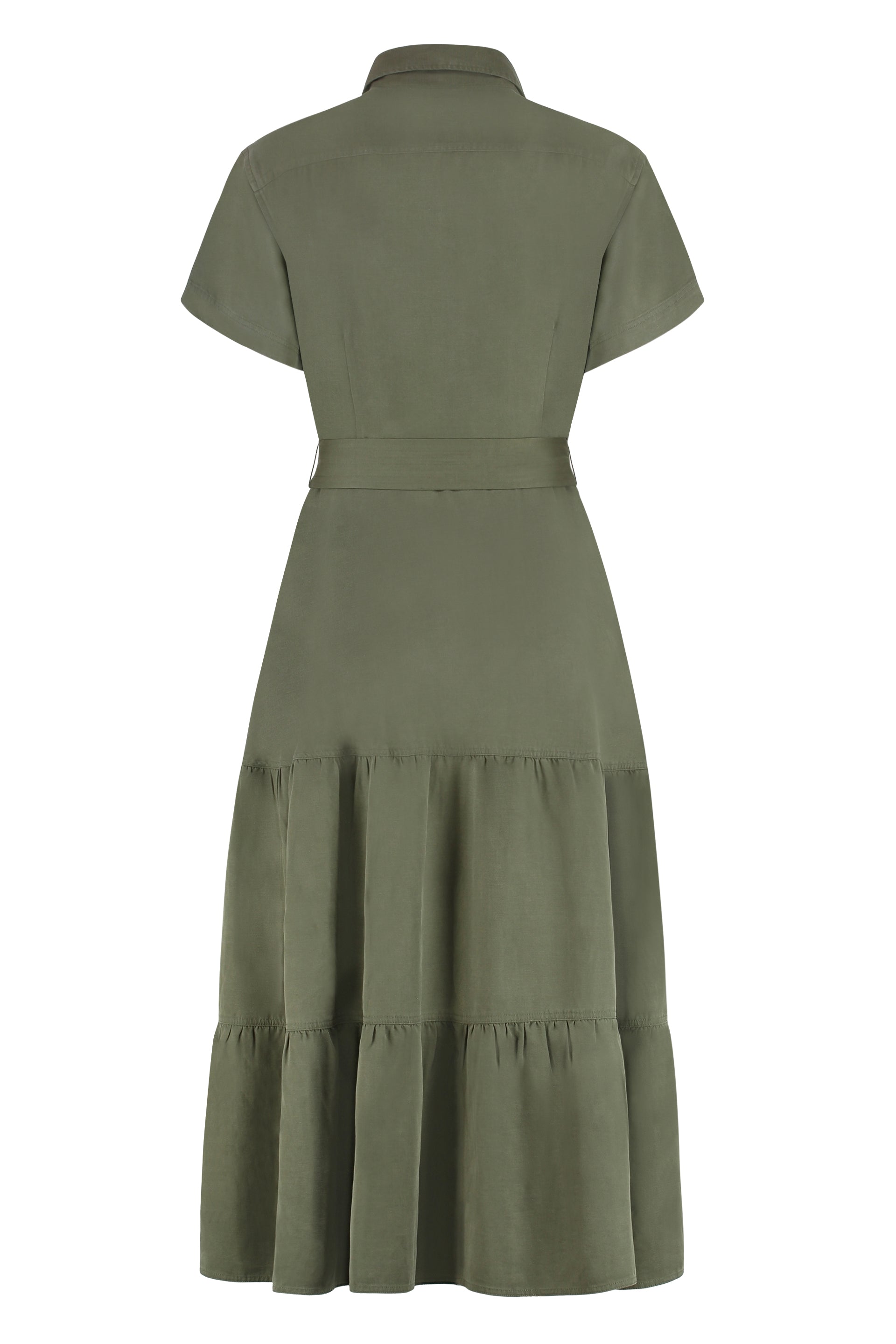 POLO RALPH LAUREN Women's Classic Shirtdress with Coordinated Waist Belt