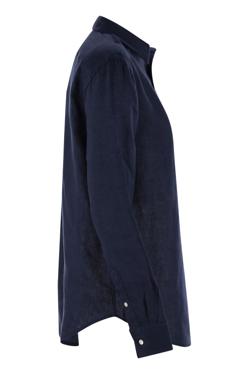 POLO RALPH LAUREN Classic Long Sleeve Button Front Shirt for Women