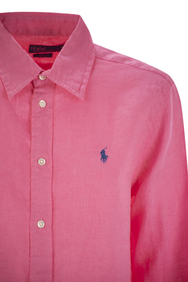 POLO RALPH LAUREN Classic Linen Long Sleeve Shirt