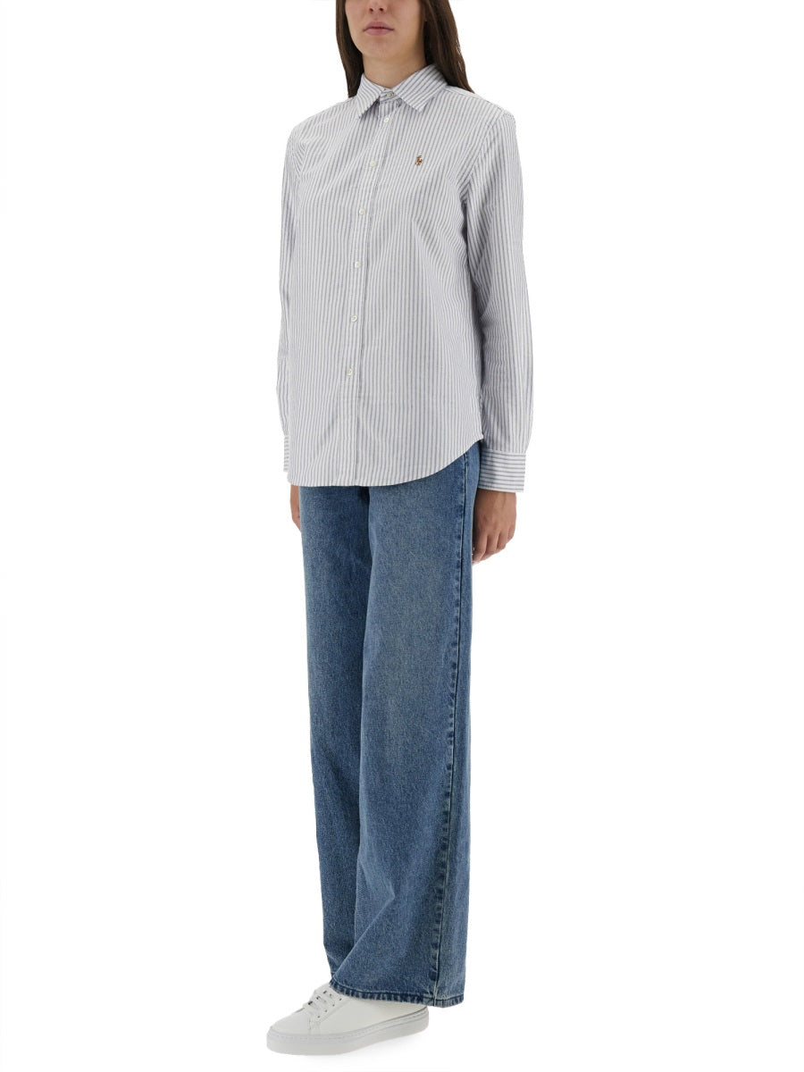 POLO RALPH LAUREN Striped Oxford Shirt - Size S