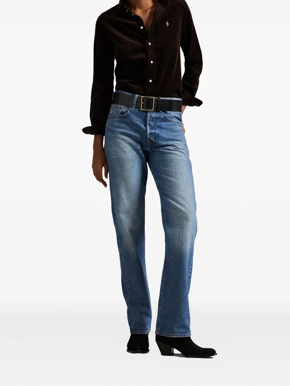 POLO RALPH LAUREN Woven Sport Shirt - 10 Wale Stretch Corduroy for Women