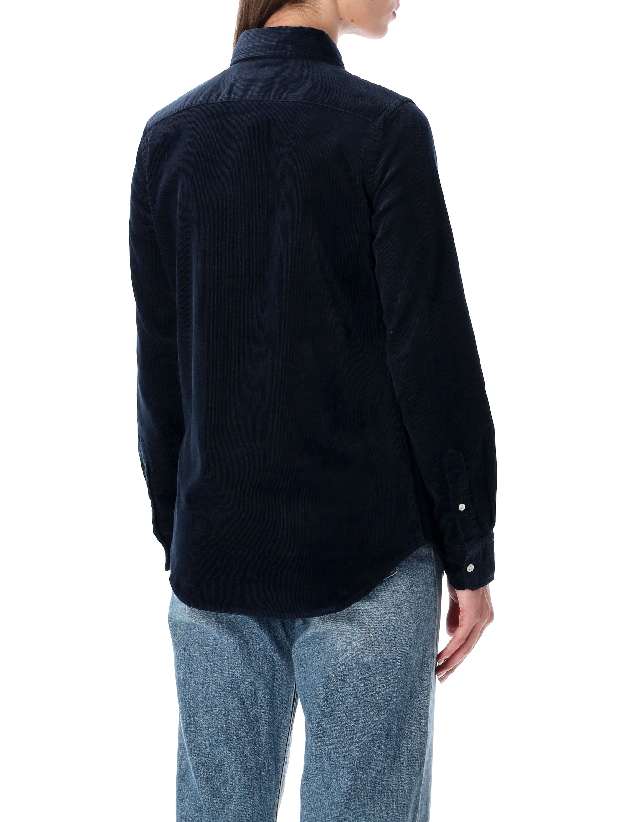 POLO RALPH LAUREN Stretch Slim-Fit Velvet Shirt