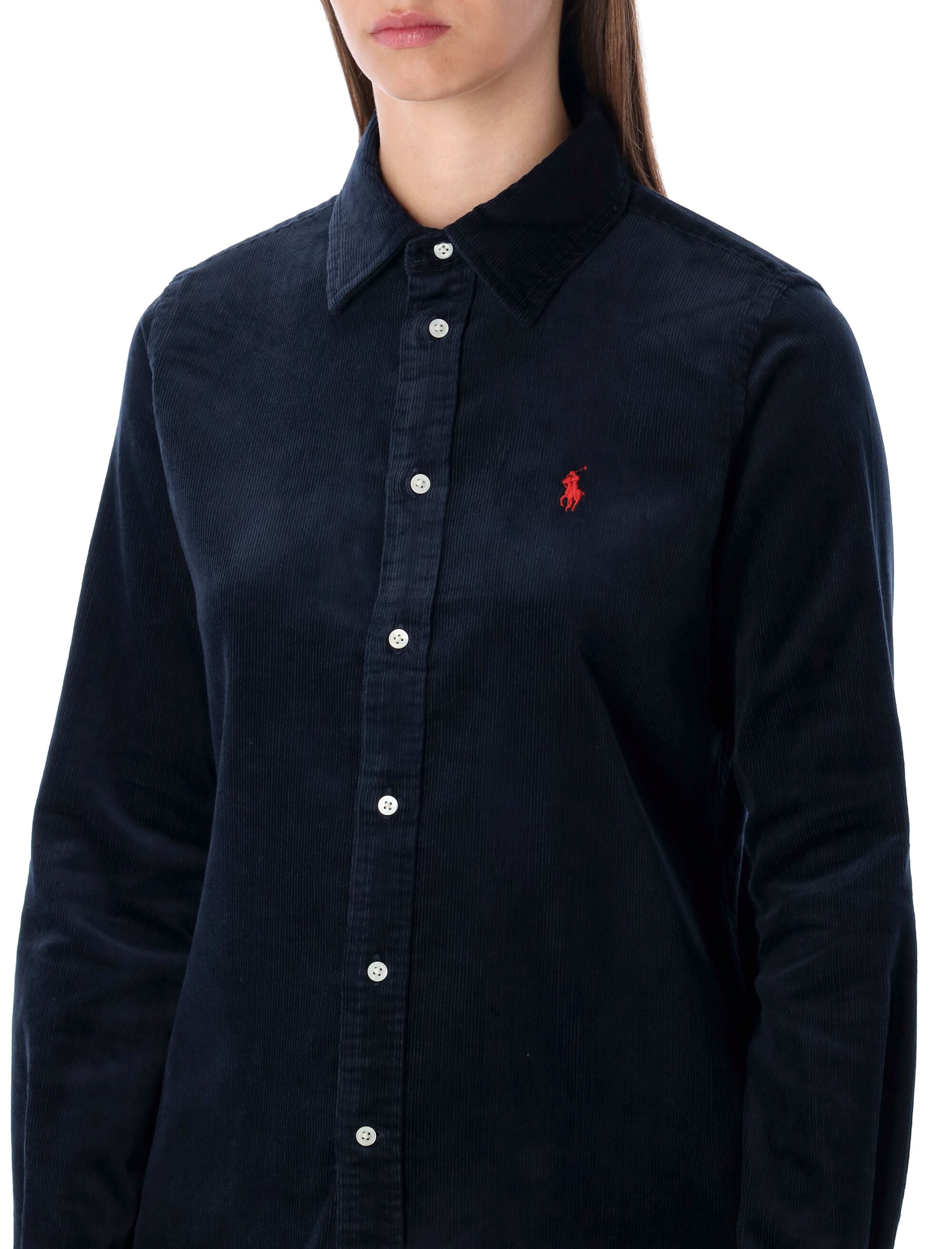 POLO RALPH LAUREN Stretch Slim-Fit Velvet Shirt