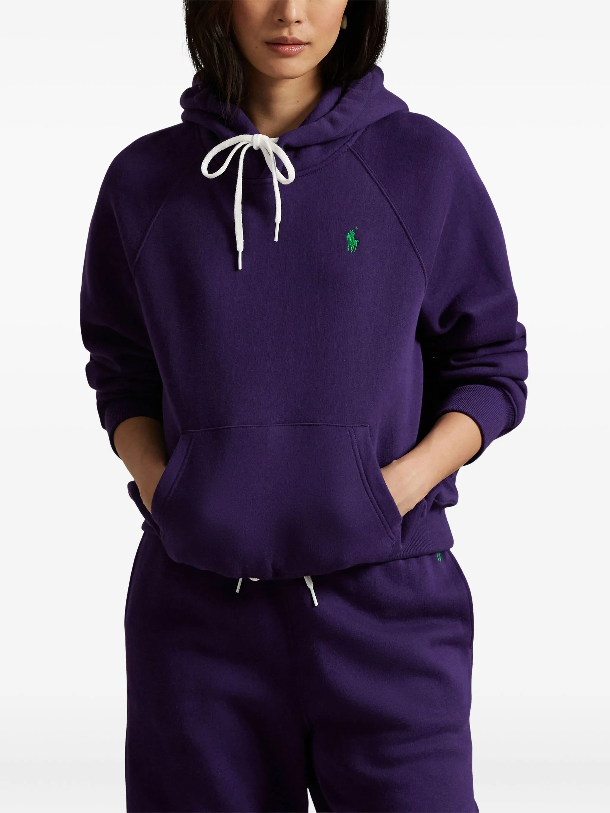 POLO RALPH LAUREN Fleece Hoodie with Drawstring Hood - Size S