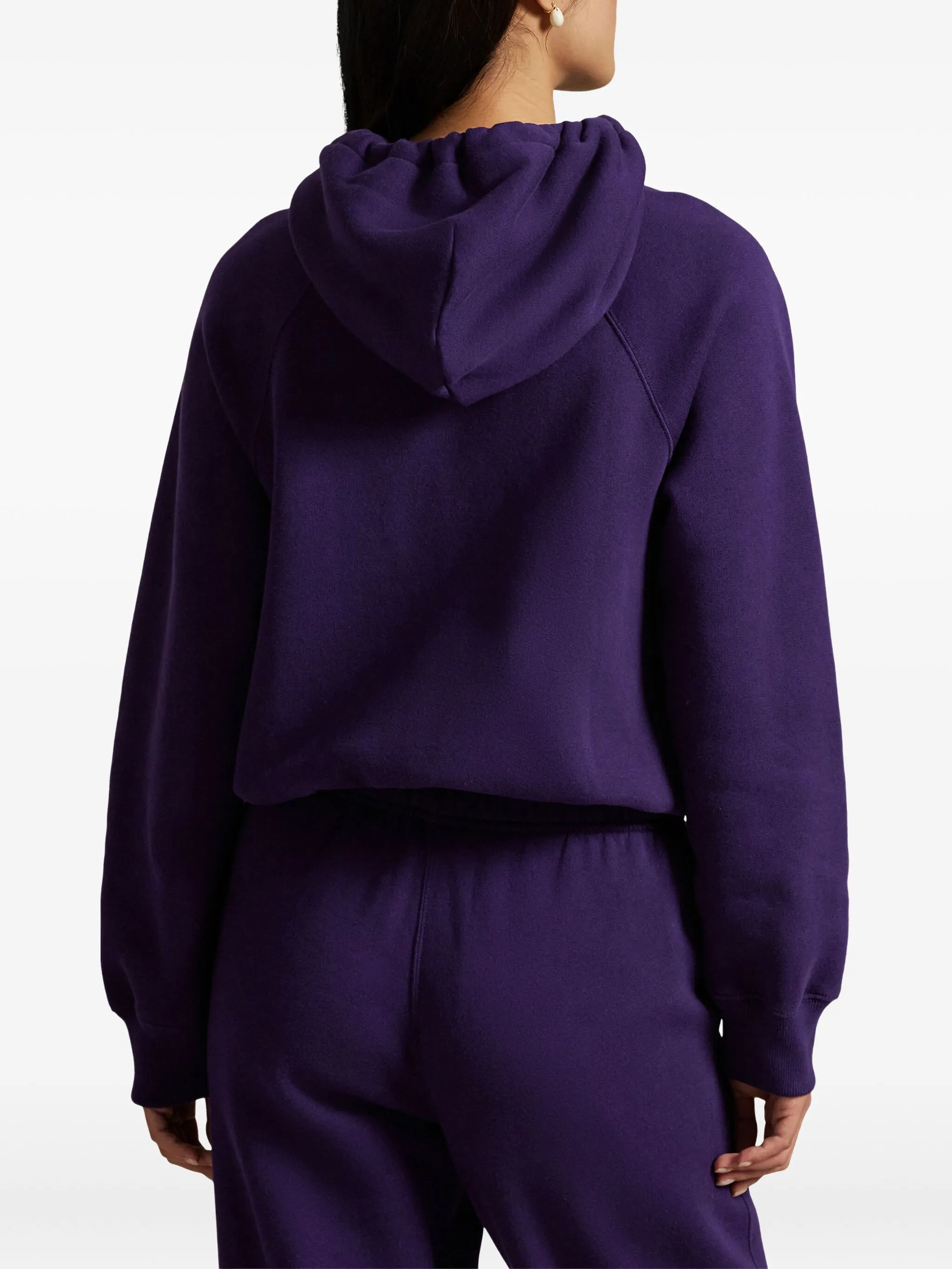 POLO RALPH LAUREN Fleece Hoodie with Drawstring Hood - Size S