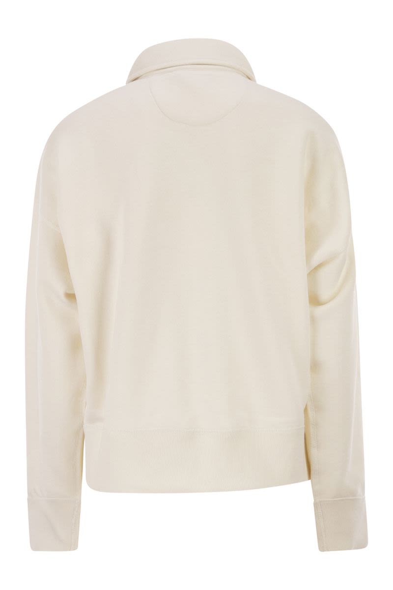 POLO RALPH LAUREN Women's Half-Zip Sweatshirt with Logo