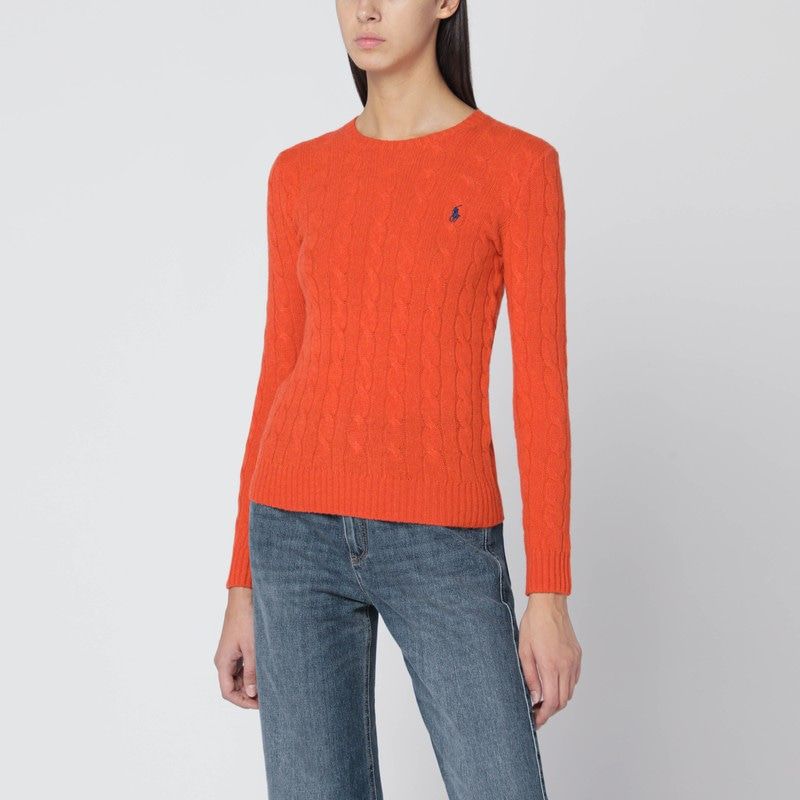 POLO RALPH LAUREN Cable-Knit Crew Neck Sweater - Women's, FW25