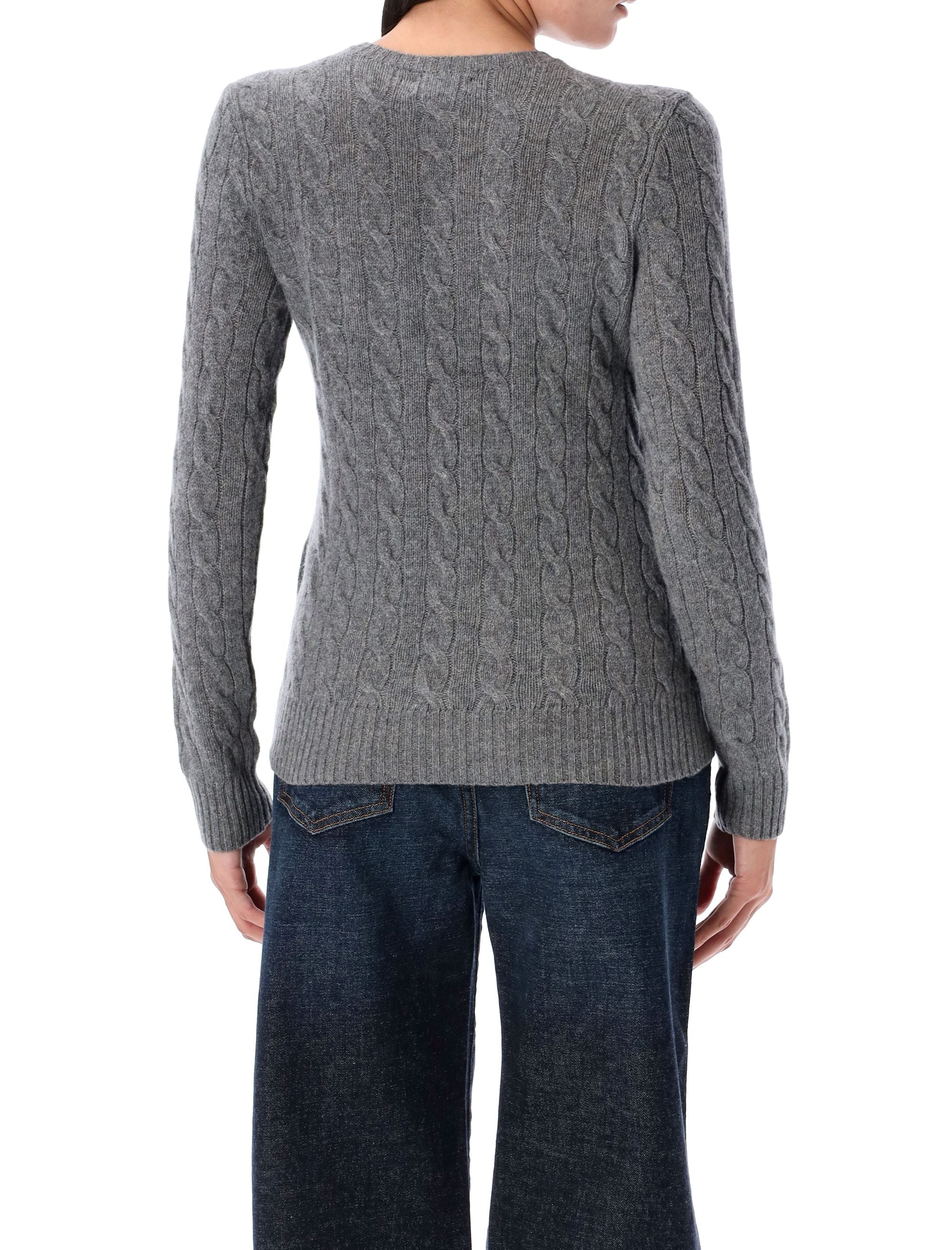 POLO RALPH LAUREN Slim-Fit Plaited Wool and Cashmere Crew-Neck Sweater