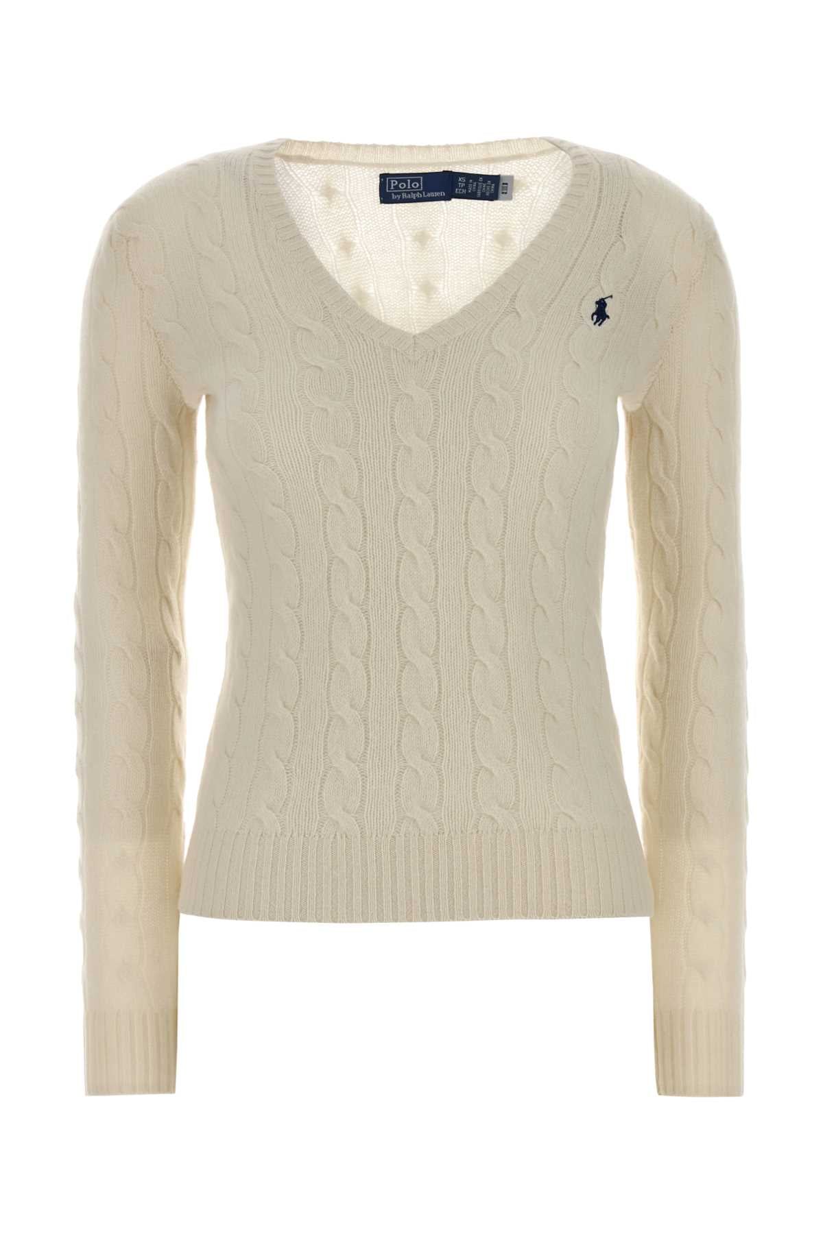 POLO RALPH LAUREN Slim-Fit V-Neck Cable Knit Jumper