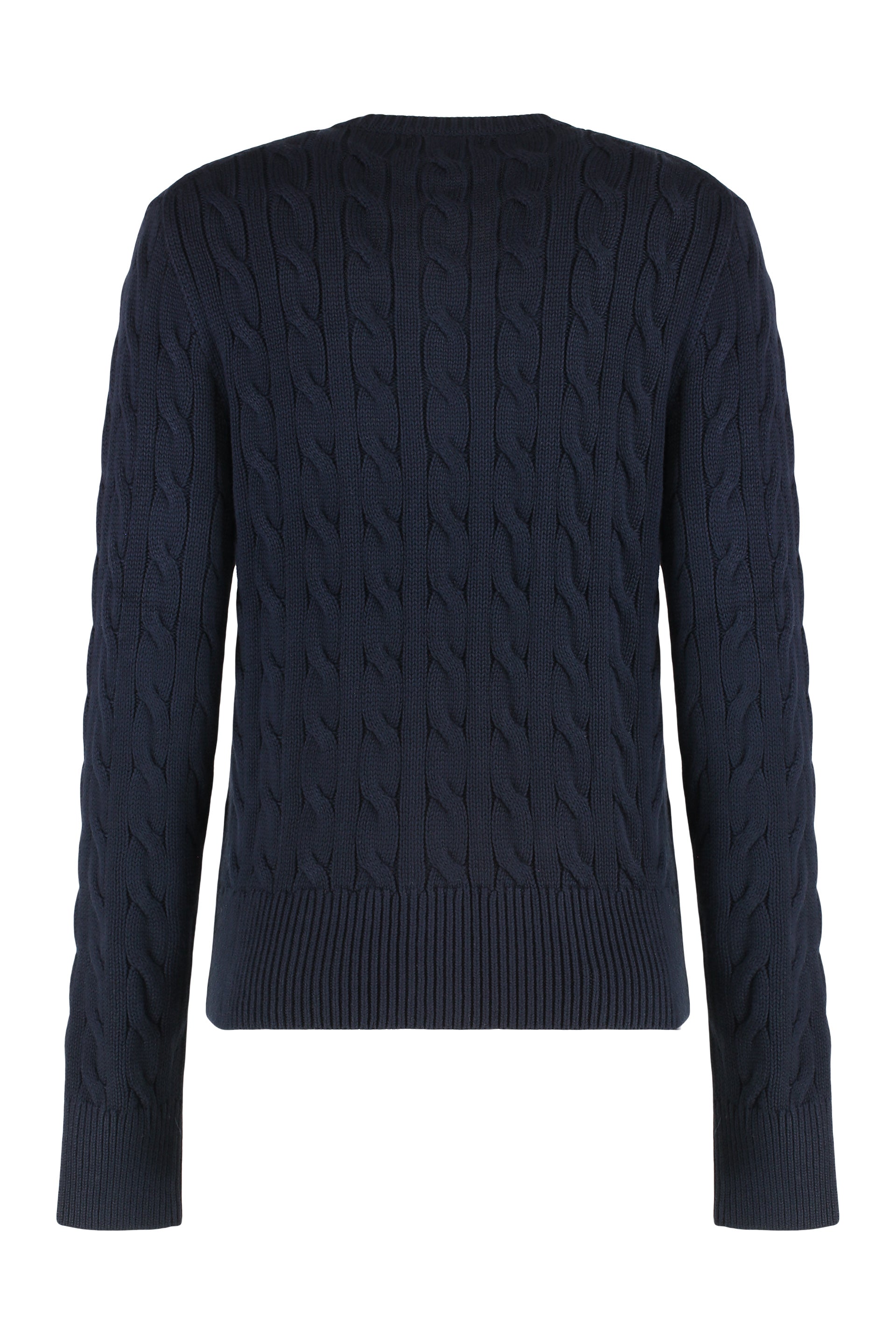 POLO RALPH LAUREN Women's Cable-Knit Cotton Crewneck Cardigan