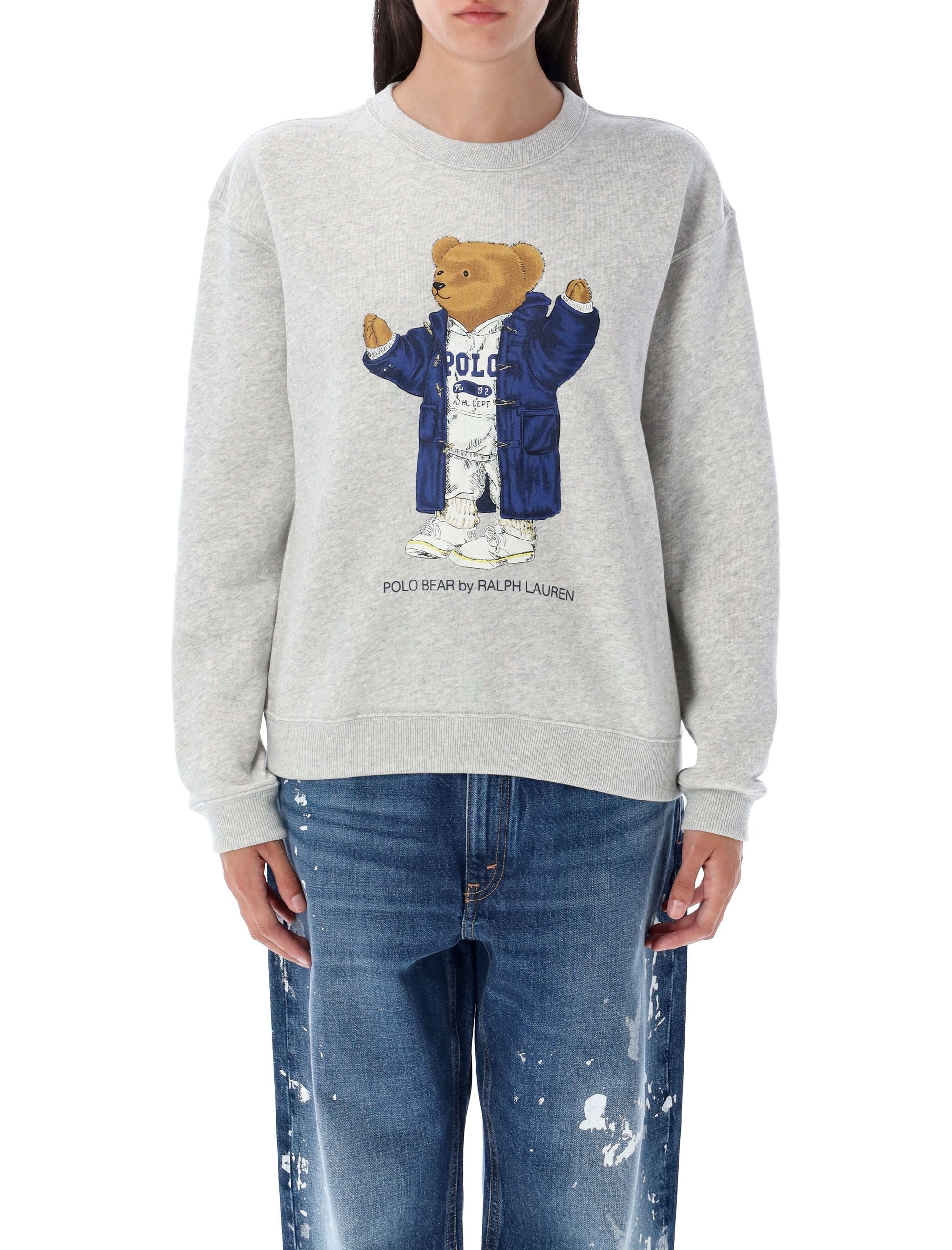 POLO RALPH LAUREN Women's Polo Bear Sweatshirt - Relaxed Fit, Size S