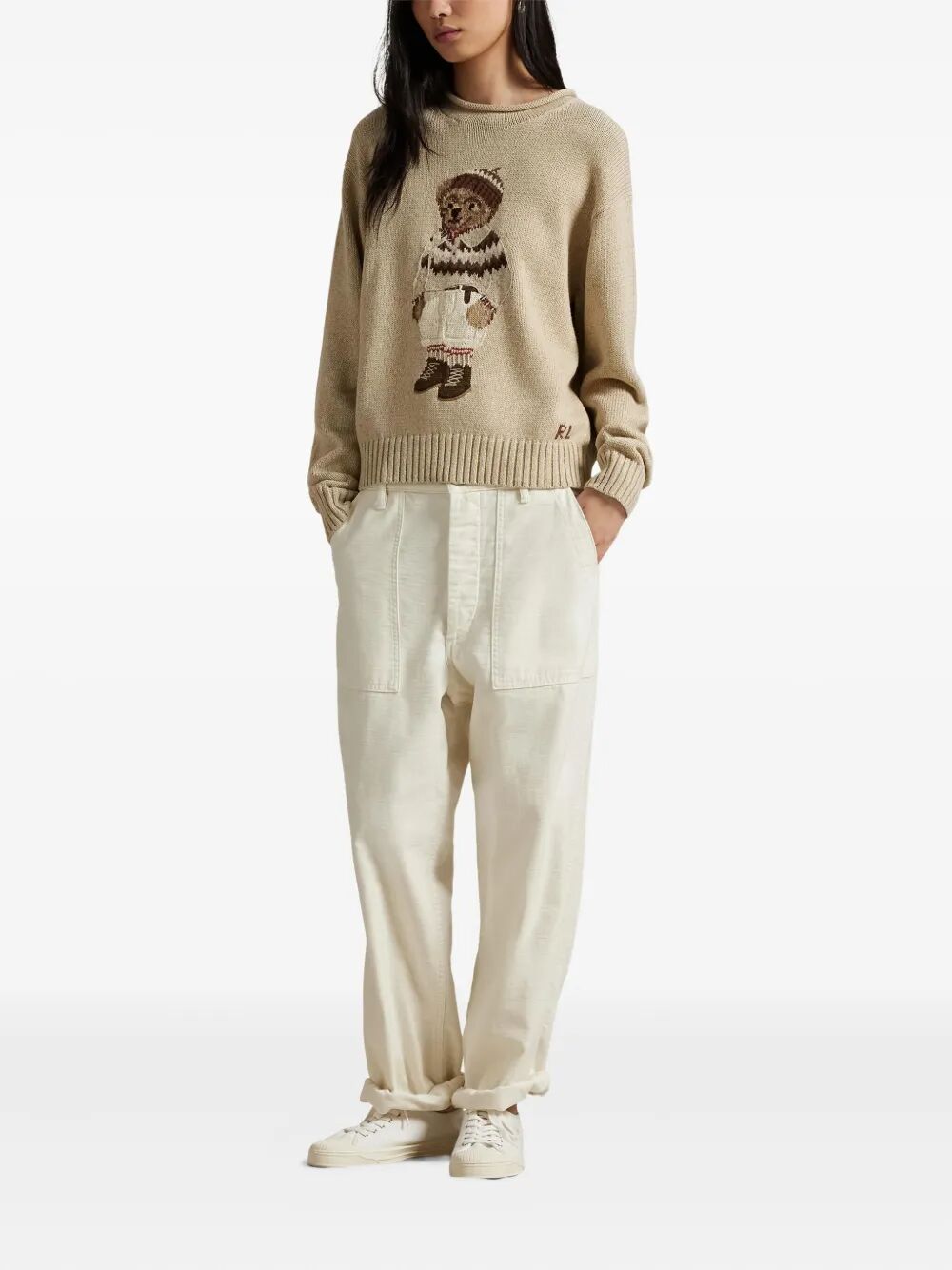 POLO RALPH LAUREN Relaxed Fit Polo Bear Rollneck Jumper