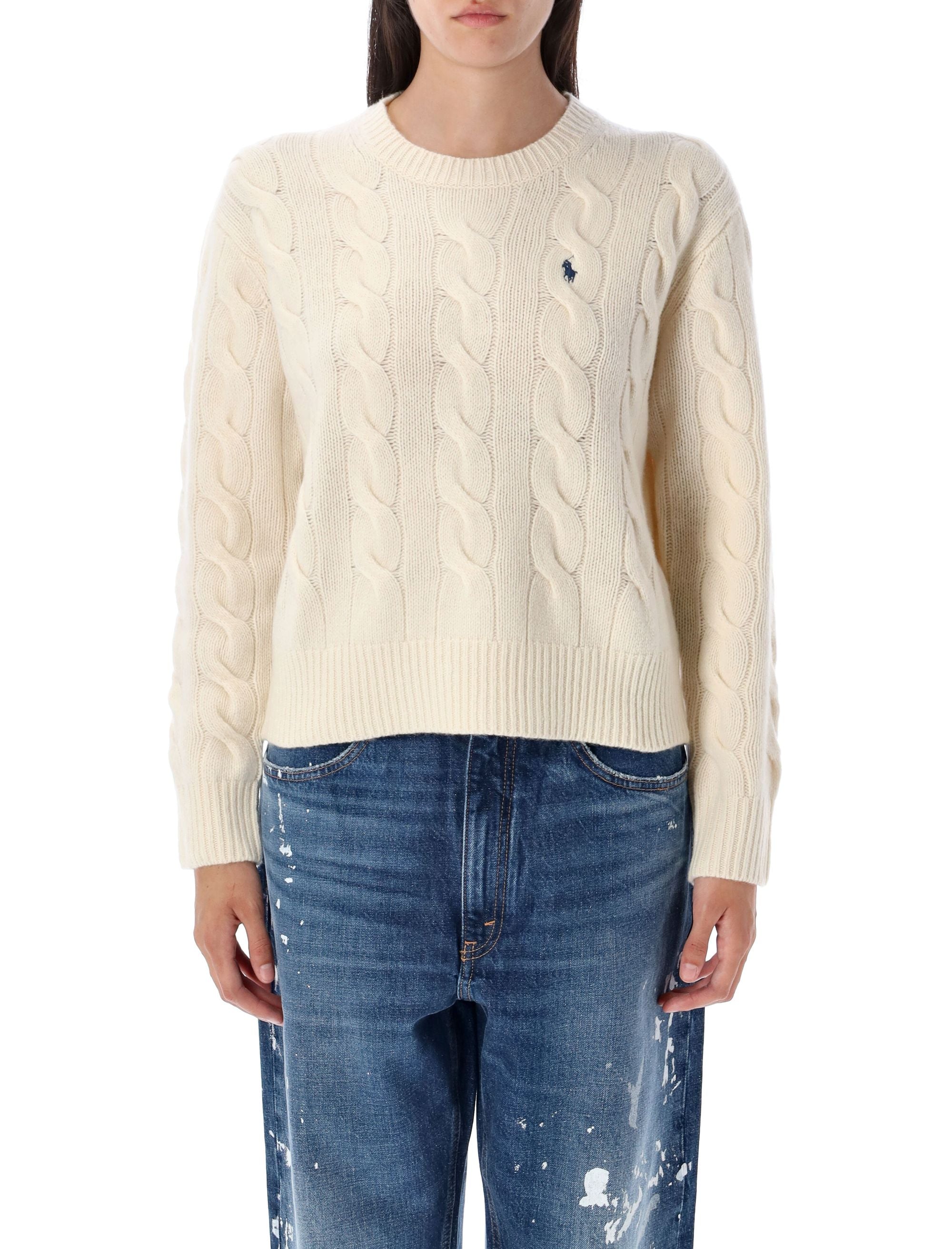 POLO RALPH LAUREN Women’s Cable-Knit Wool and Cashmere Jumper - Size S