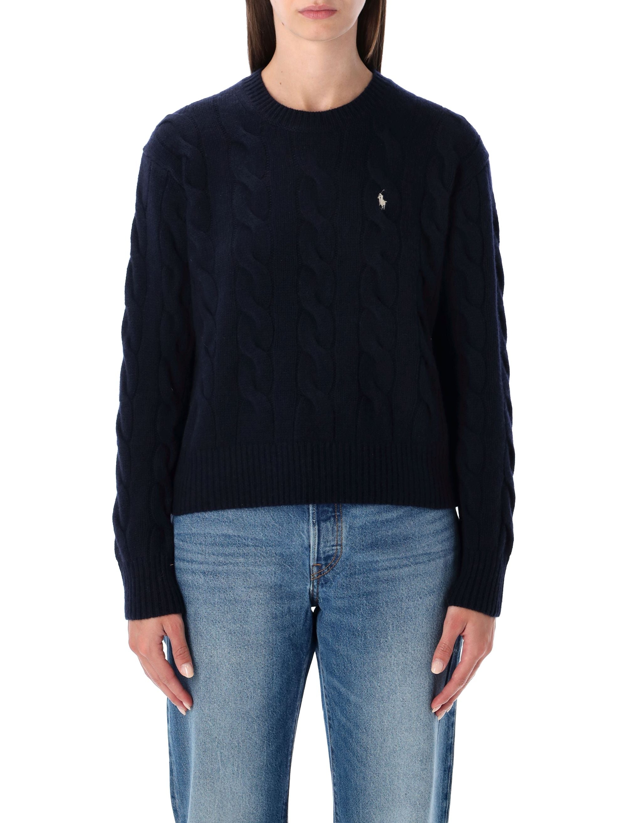 POLO RALPH LAUREN Women's Cable-Knit Wool and Cashmere Jumper - Small