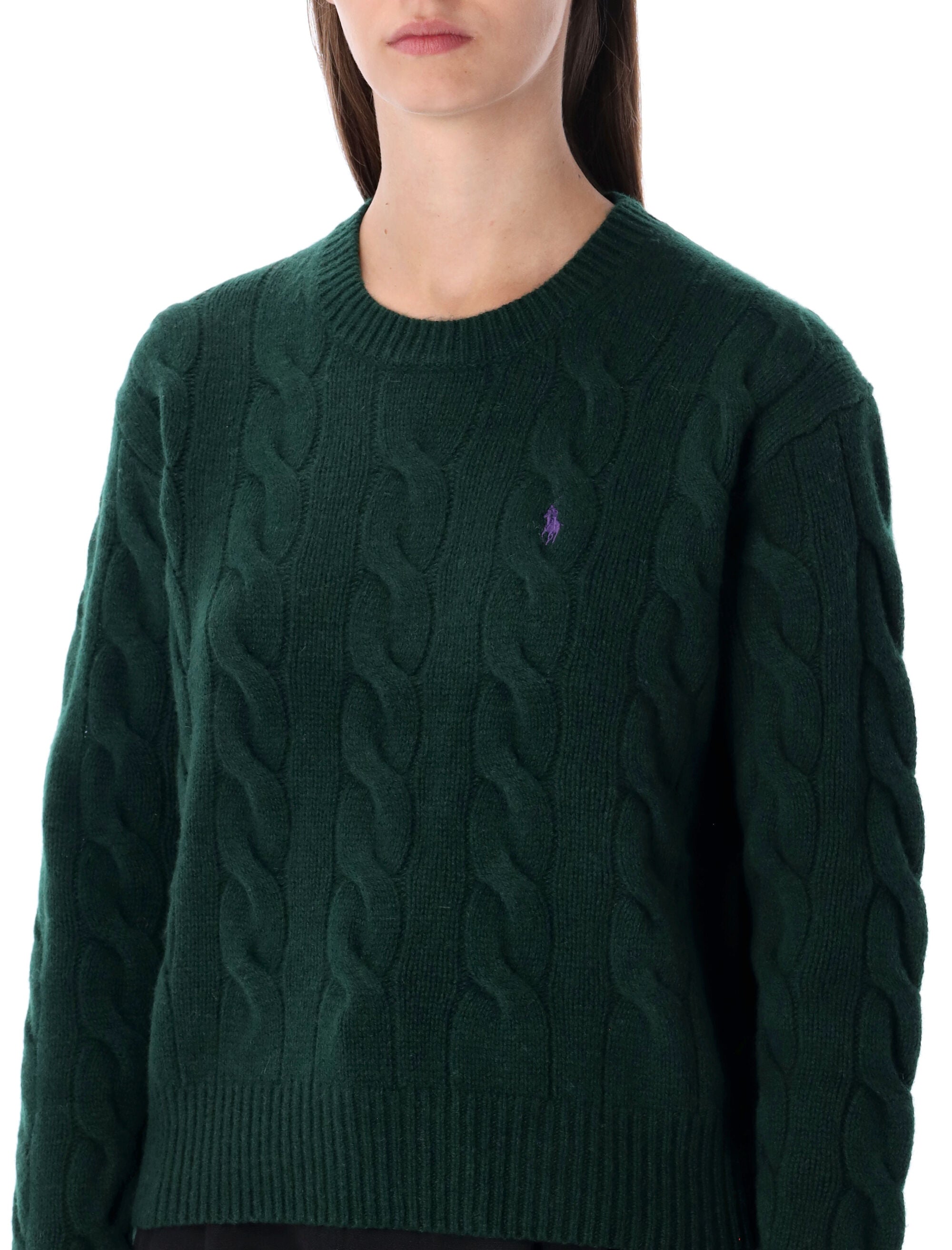 POLO RALPH LAUREN Wool and Cashmere Cable-Knit Sweater - Size S