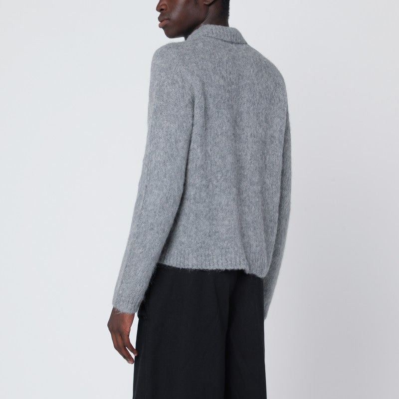 DRIES VAN NOTEN Alpaca and Wool Blend Cardigan for Men - FW25