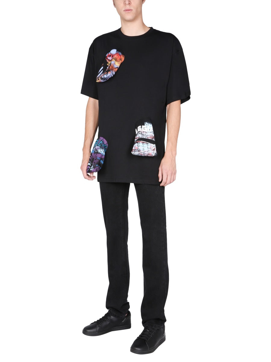 RAF SIMONS Graphic Crew Neck T-Shirt for Men