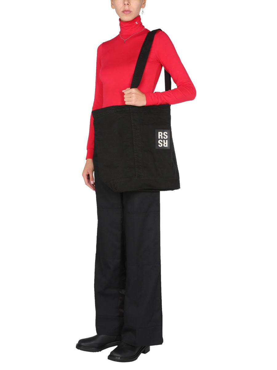 RAF SIMONS High Neck Embroidered Sweater for Women