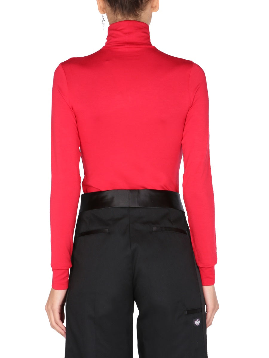 RAF SIMONS High Neck Embroidered Sweater for Women