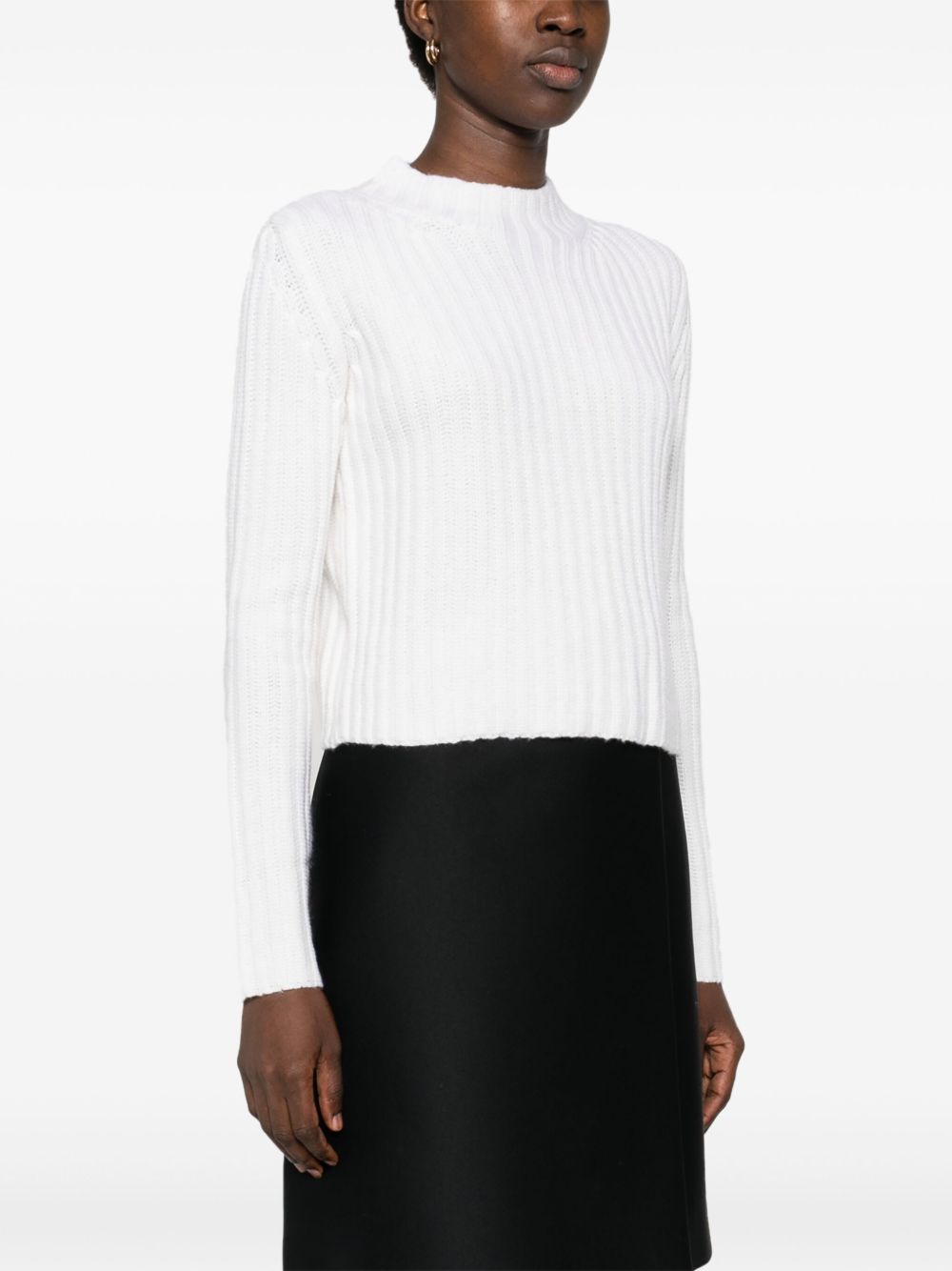 MAX MARA Luxury Wool-Cashmere Blend Turtleneck Sweater